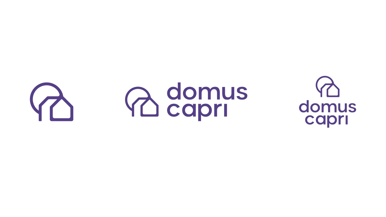 Símbolo e elementos da marca Domus Capri